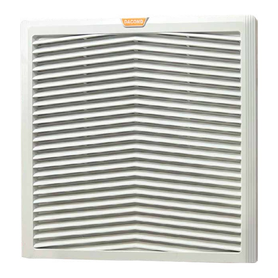 Решётка с фильтром DACOND 122×122 мм, IP55