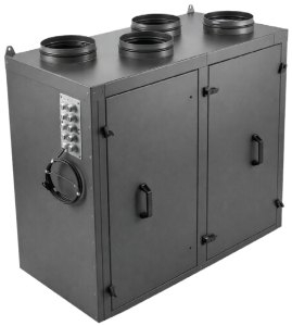 Приточно-вытяжная установка с роторным рекуператором RWN-RR-2700(50c)-ЕС-W-Vertical(N)