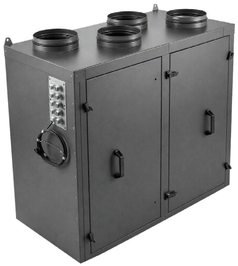 Приточно-вытяжная установка с роторным рекуператором RWN-RR-3600(50c)-ЕС-W-Vertical(N)