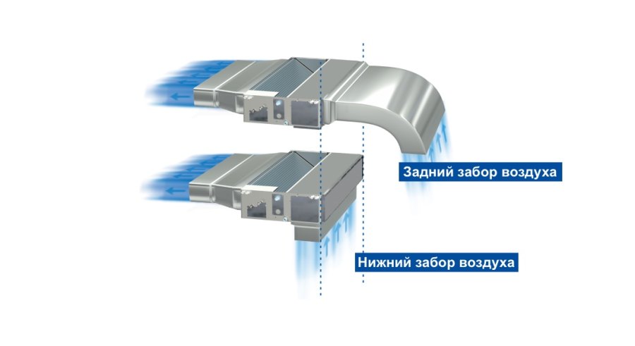 Канальный фанкойл Haier FCE-34WA-4, четырёхтрубный